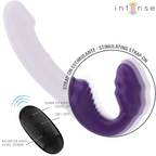 INTENSE - JILL DOUBLE VIBRATEUR 20 CM VIOLETTE AVEC TÉLÉCOMMANDE