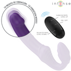 INTENSE - JILL DOUBLE VIBRATEUR 20 CM VIOLETTE AVEC TÉLÉCOMMANDE