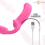 INTENSE - AMY DOUBLE VIBRATEUR 20 CM ROSE AVEC TÉLÉCOMMANDE