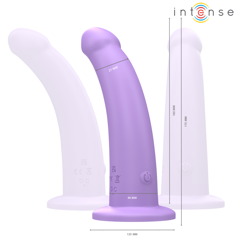 VIBRATEUR INTENSE EDDIE 17,5 CM 10 VIBRATIONS TÉLÉCOMMANDE VIOLETTE
