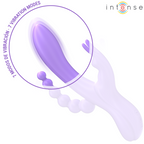 INTENSE - MIKO TRIPLO VIBRATORE CONIGLIO & STIMOLATORE & ANALE 7 VIBRAZIONI VIOLA