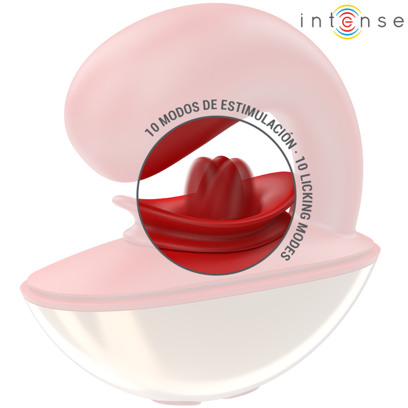 INTENSE - VIBRATEUR ET STIMULATEUR MARIAH EN FORME DE U - 10 VIBRATIONS ROUGE
