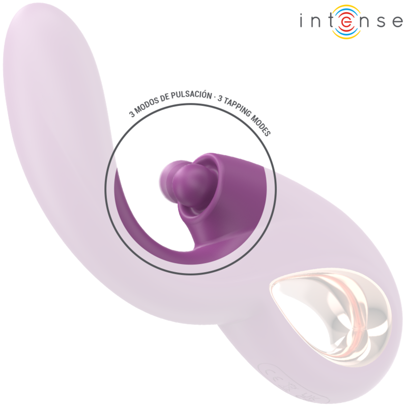 INTENSE - LALI VIBRATEUR MULTIFONCTIONNEL POINT G TAPOTEMENT, POUSSÉE ET VIBRATION VIOLET
