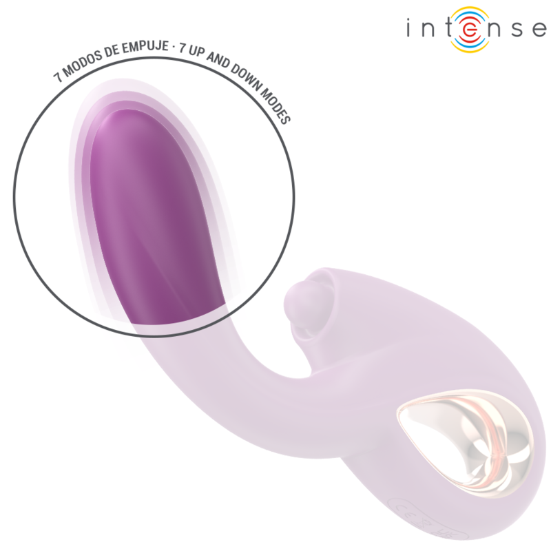 INTENSE - LALI VIBRATEUR MULTIFONCTIONNEL POINT G TAPOTEMENT, POUSSÉE ET VIBRATION VIOLET