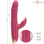 INTENSE - CHLOE 3-EN-1 VIBRATEUR MULTIFONCTIONNEL ROUGE