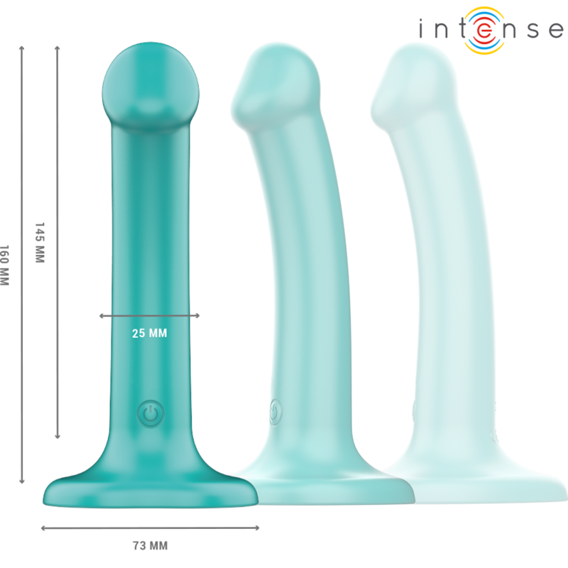 Vibrateur Katie Intense avec ventouse, 10 modes de vibration, télécommande, bleu