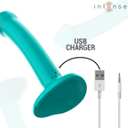 Vibrateur Katie Intense avec ventouse, 10 modes de vibration, télécommande, bleu