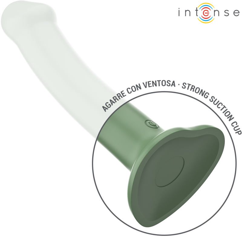 Vibrateur INTENSE BECCA avec ventouse, 10 modes de vibration, télécommande, vert