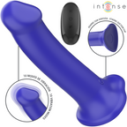 VIBRATEUR INTENSE VICTORIA AVEC VENTOUSE, 10 MODES DE VIBRATIONS, BLEU FONCÉ, TÉLÉCOMMANDE