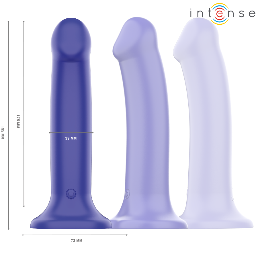 VIBRATEUR INTENSE VICTORIA AVEC VENTOUSE, 10 MODES DE VIBRATIONS, BLEU FONCÉ, TÉLÉCOMMANDE