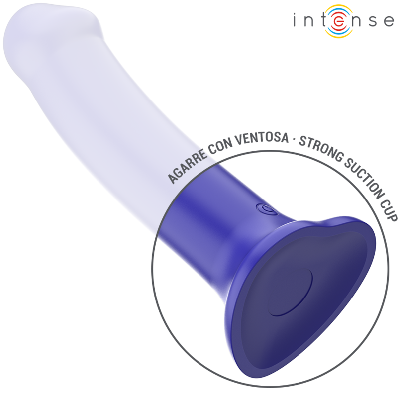 VIBRATEUR INTENSE VICTORIA AVEC VENTOUSE, 10 MODES DE VIBRATIONS, BLEU FONCÉ, TÉLÉCOMMANDE