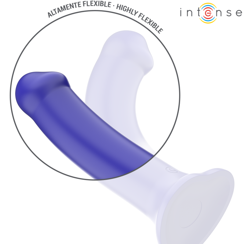 VIBRATEUR INTENSE VICTORIA AVEC VENTOUSE, 10 MODES DE VIBRATIONS, BLEU FONCÉ, TÉLÉCOMMANDE
