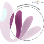 INTENSE - VIBRATEUR ET STIMULATEUR ANNIE EN FORME DE U AVEC TÉLÉCOMMANDE VIOLETTE