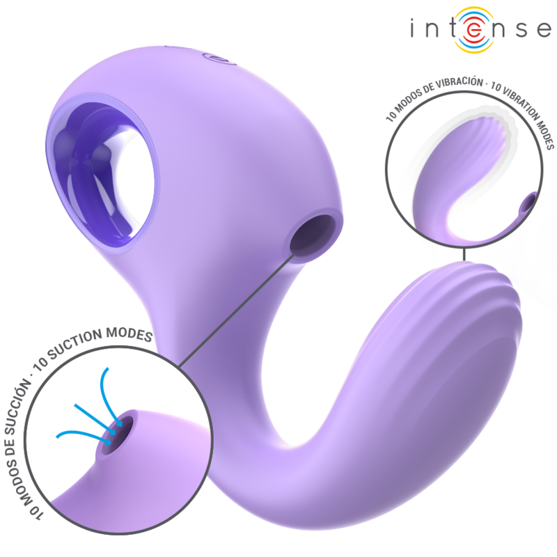 INTENSE - BAXTER PURPLE VIBRATOR AND STIMULATOR