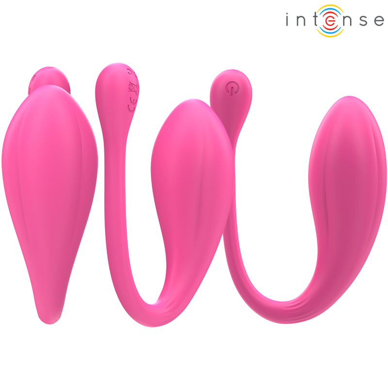 INTENSE - JANICE U VIBRATEUR À DOUBLE STIMULATION 10 VIBRATIONS ROSE TÉLÉCOMMANDE