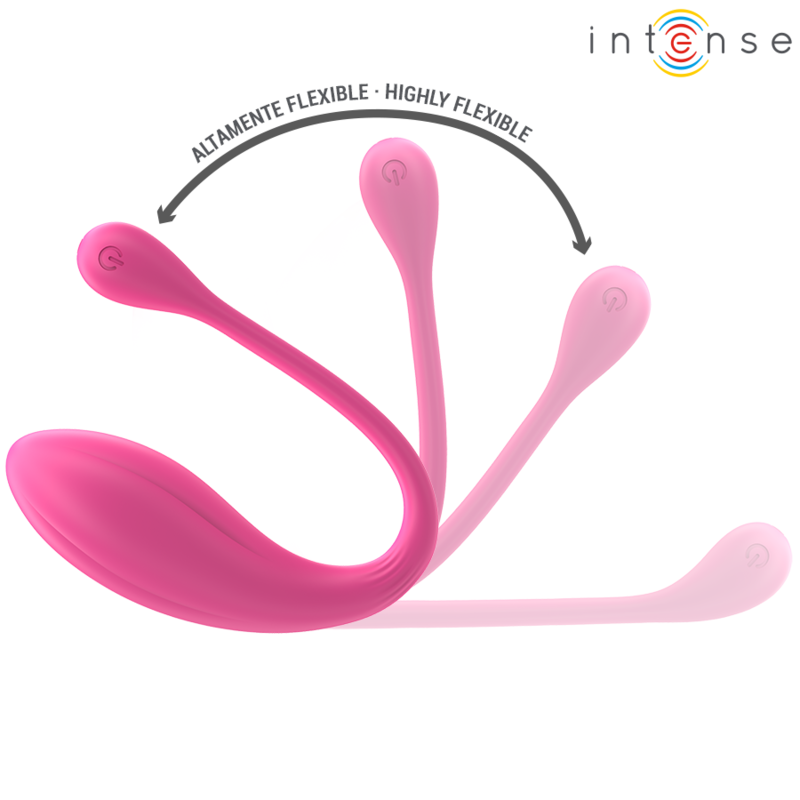 INTENSE - JANICE U VIBRATEUR À DOUBLE STIMULATION 10 VIBRATIONS ROSE TÉLÉCOMMANDE