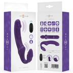 INTENSE - JILL DOPPIO VIBRATORE 20 CM VIOLA TELECOMANDO
