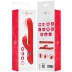 INTENSE - LELE VIBRATEUR MULTIFONCTIONNEL ROTATIF, OSCILLANT ET STIMULANT ROUGE