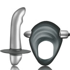 CLIMAXIMUM - ENTICE KIT ANELLO PER IL PENE + VIBRATORE PER LA PROSTATA PER PRINCIPIANTI