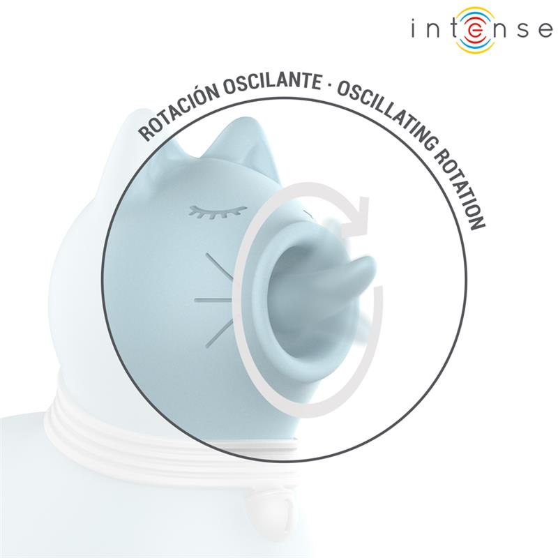 INTENSE - DUCHESS STIMULATOR WITH 360º ROTATING TONGUE BLUE