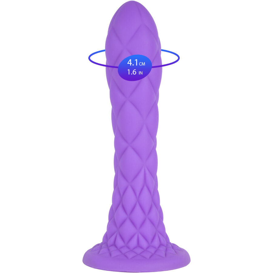 SILEXD - GODEMICHET FANTASY DREAM EN SILICONE LIQUIDE THERMO-RÉACTIF VIOLET 18,5 CM