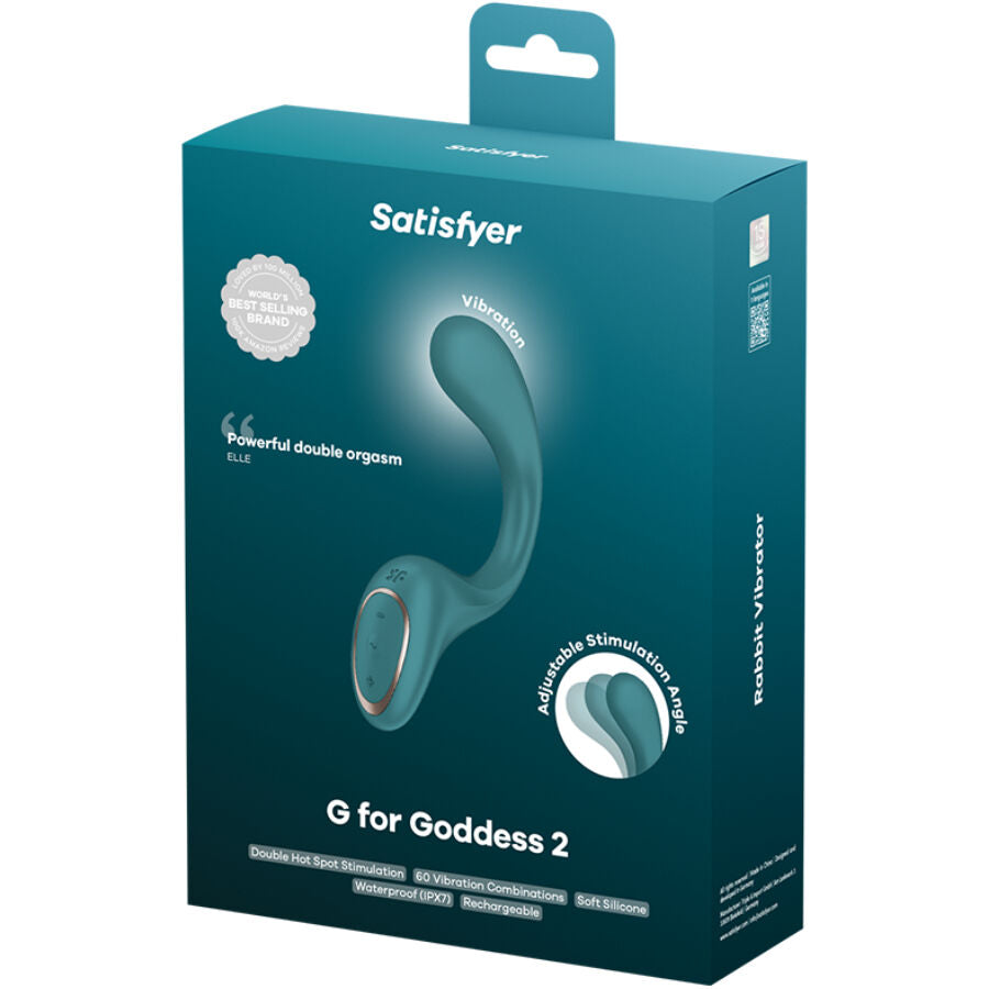 SATISFYER - G PER FODDES 2 BOUTEILLES VIBRATEUR LAPIN VERT