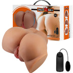 CRAZY BULL - VIBRATORE EMILIA ASS CON VAGINA E ANO REALISTICI, TELECOMANDO IN CARNE
