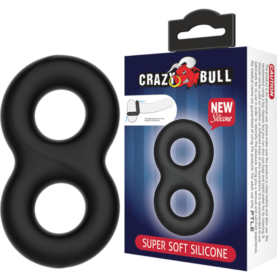 CRAZY BULL - ANELLO IN SILICONE DOPPIO INFINITO