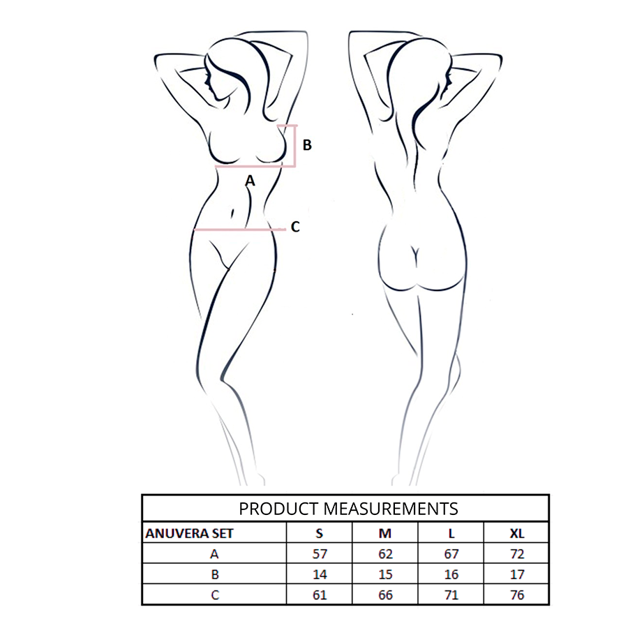 PASSION - ANUVERA BRA + THONG WHITE L/XL