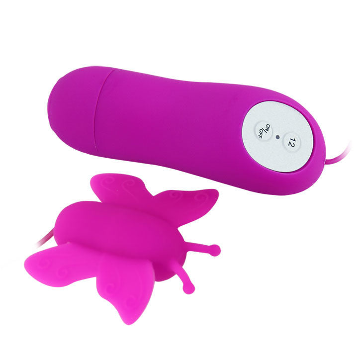 BAILE - LOVE EGGS STIMULATEUR CLITORIAL PAPILLON 12 VITESSES TÉLÉCOMMANDE LILAS