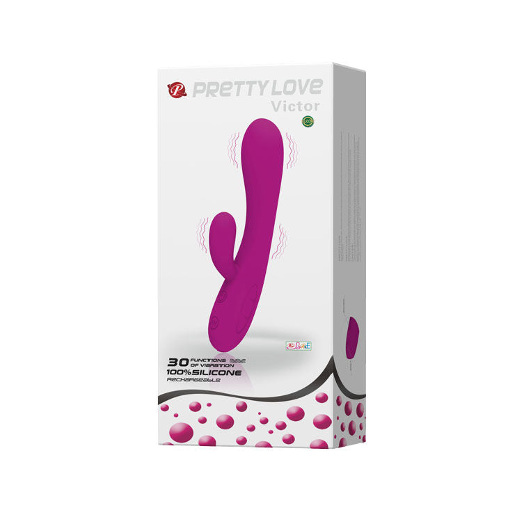 PRETTY LOVE - VICTOR SMART VIBRATOR WITH CLITORAL STIMULATOR