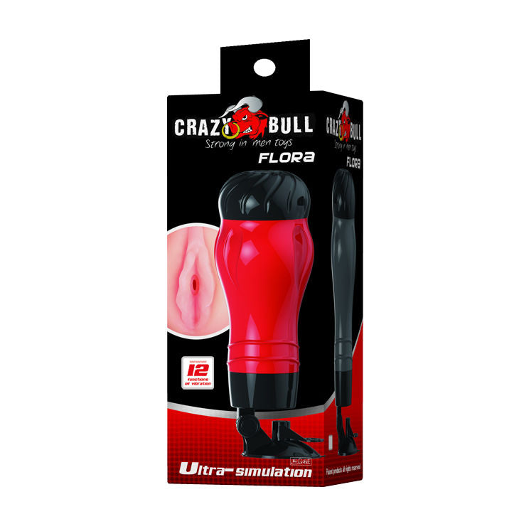 CRAZY BULL - FLEUR VAGINALE AVEC BASE DE MASTURBATEUR