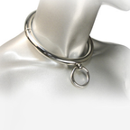 METAL HARD - BDSM NECKLACE WITH 10CM RING