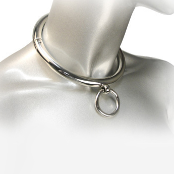 METAL HARD - BDSM NECKLACE WITH 10CM RING