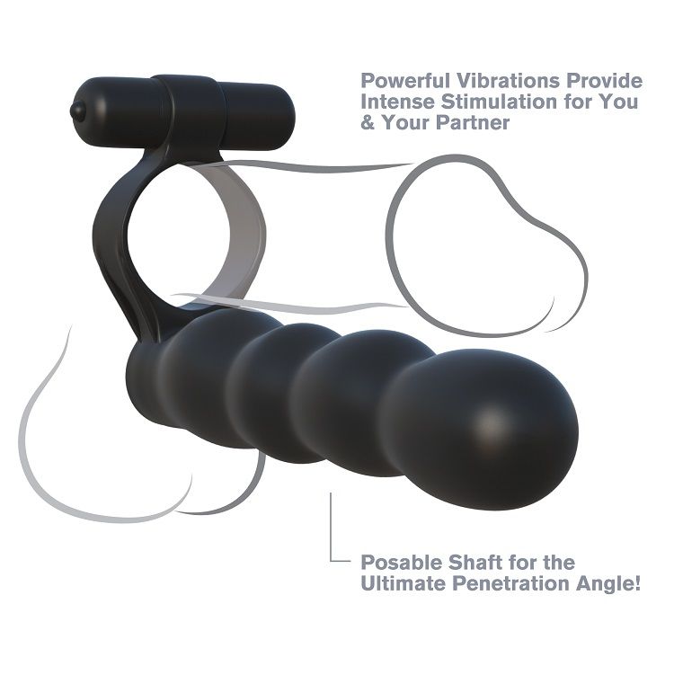 FANTASY C-RINGZ - POSITIONABLE DOUBLE PENETRATOR