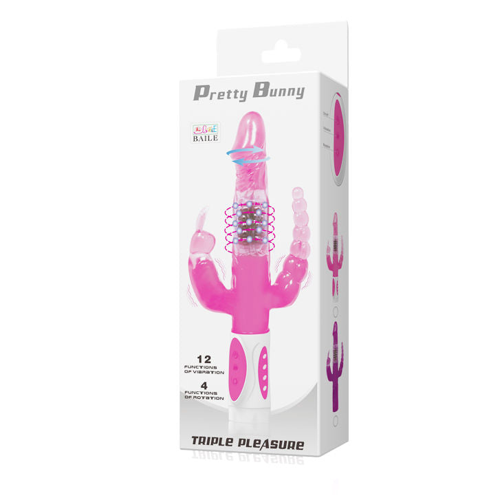 BAILE - PRETTY BUNNY TRIPLE ROTATOR VIBRATOR