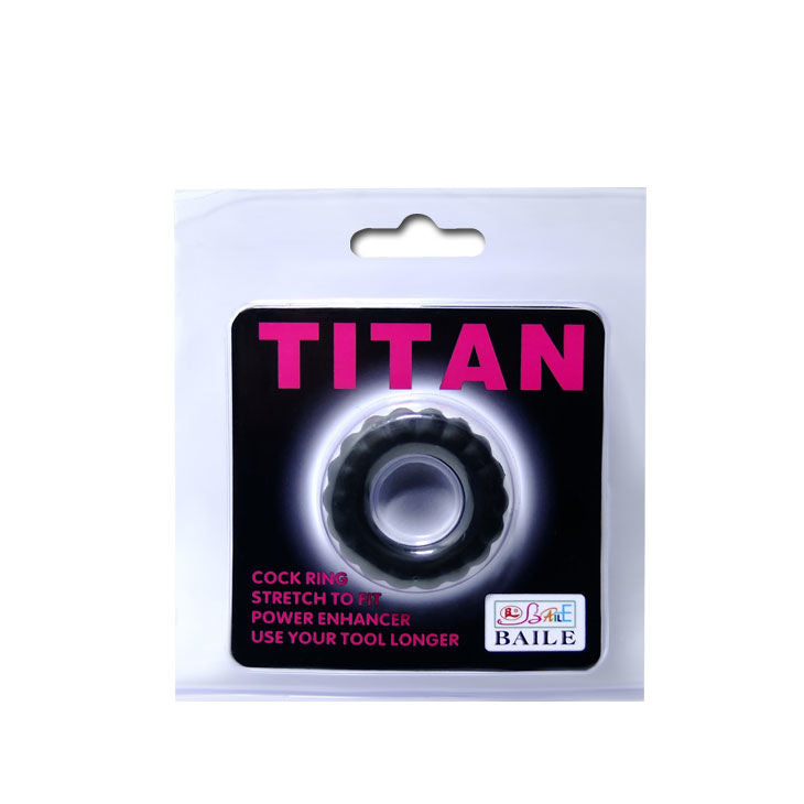 BAILE - ANNEAU COQUILLANT BLACK TITAN 2 CM 