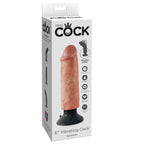 KING COCK - DILDO VIBRATOR 15.24 CM NATURAL