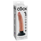 KING COCK - VIBRATEUR GODEMICHET 17,78 CM NATUREL