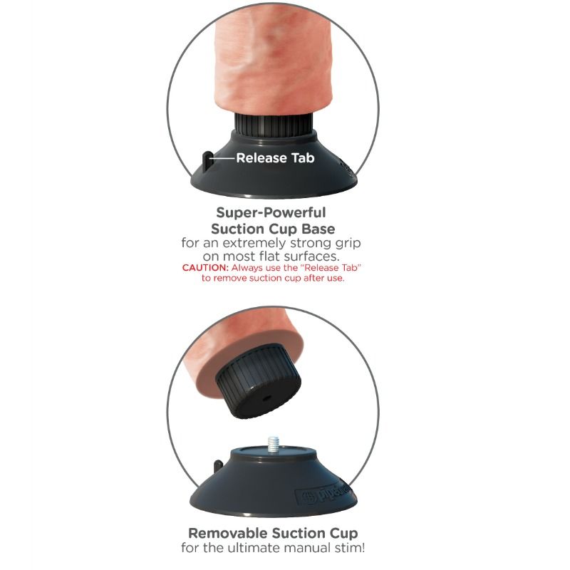 KING COCK - GODEMICHET VIBRANT 25,5 CM NATUREL