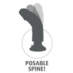 KING COCK - DILDO VIBRATORE CON TESTICOLI 17.78 CM NATURALE