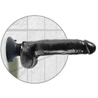 KING COCK - VIBRATING DILDO WITH TESTICLES 23 CM BLACK