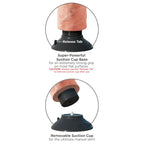 KING COCK - GODEMICHET VIBRANT AVEC TESTICULES 25,5 CM COULEUR NATURELLE