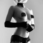 JEWELRY - SHINY BURLESQUE NIPPLE COVERS WITH BOW