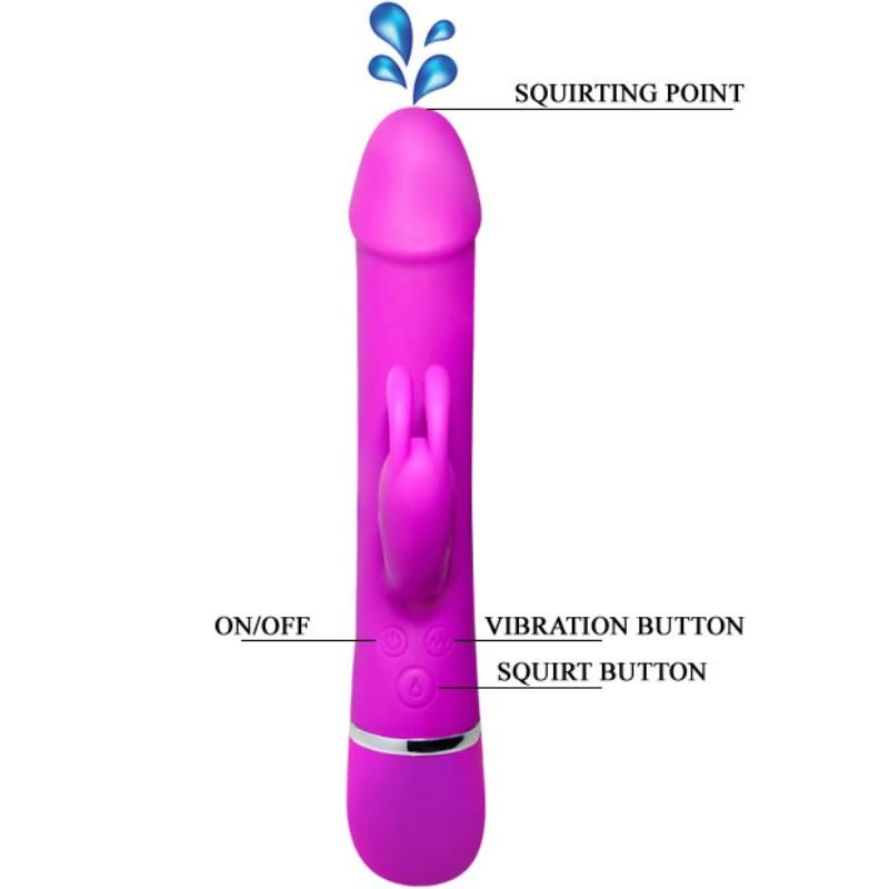 PRETTY LOVE - VIBRATEUR HENRY 12 MODES DE VIBRATION ET FONCTION D'ÉJACULATION FÉMININE