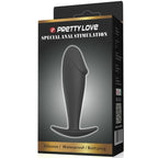 PRETTY LOVE - BLACK SILICONE BUTTER PLUG FOR PENIS
