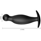 PRETTY LOVE - SILICONE ANAL PLUG 11.7 CM BLACK