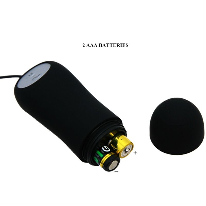 PRETTY LOVE - ANCHOR SILICONE BUTTER PLUG 12 VIBRATION MODES BLACK