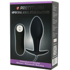 PRETTY LOVE - ANCHOR SILICONE BUTTER PLUG 12 VIBRATION MODES BLACK
