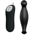PRETTY LOVE - SILICONE BUTT PLUG 12 VIBRATION MODES BLACK